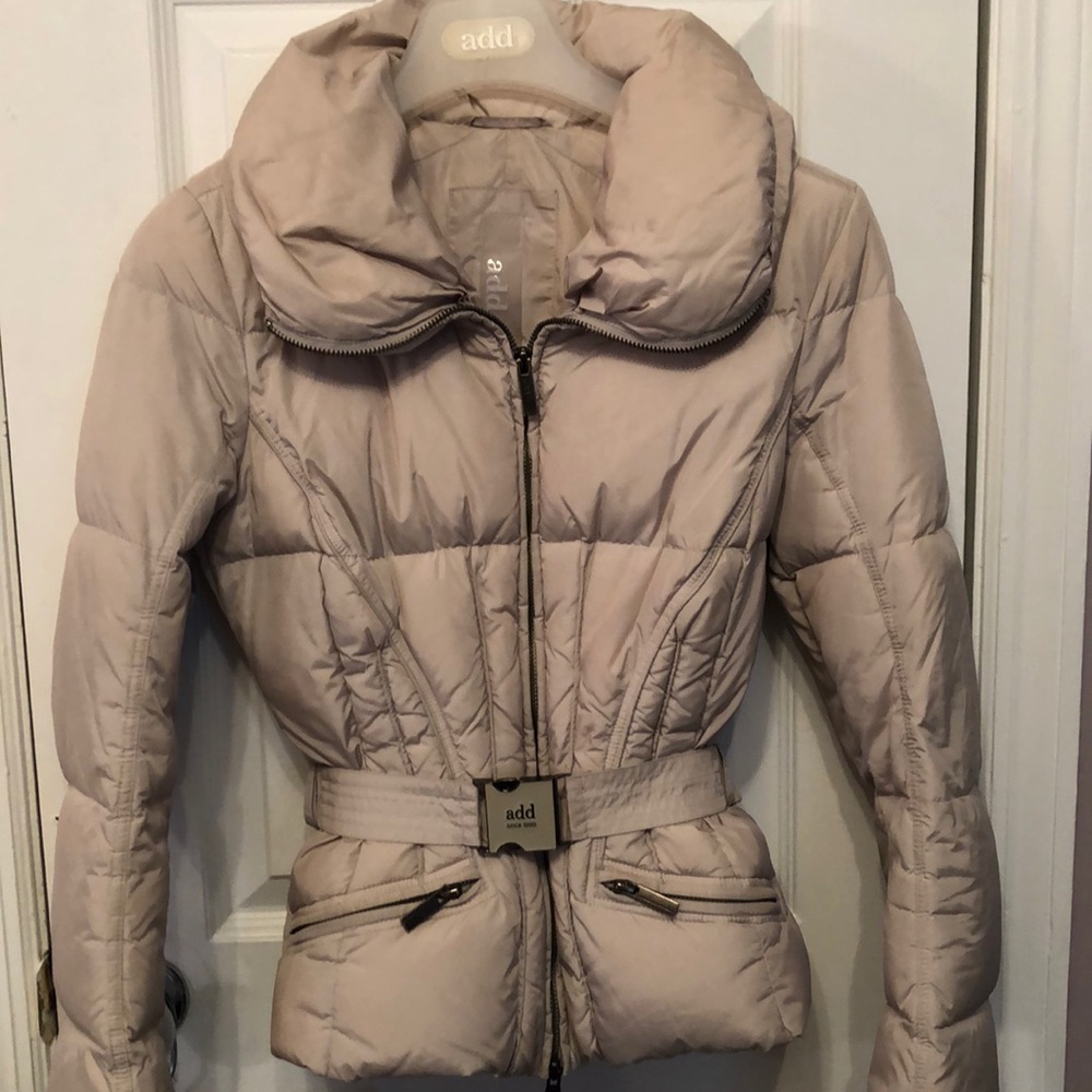 Add down cream jacket